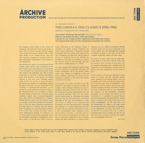 V/A telemann; water-music 