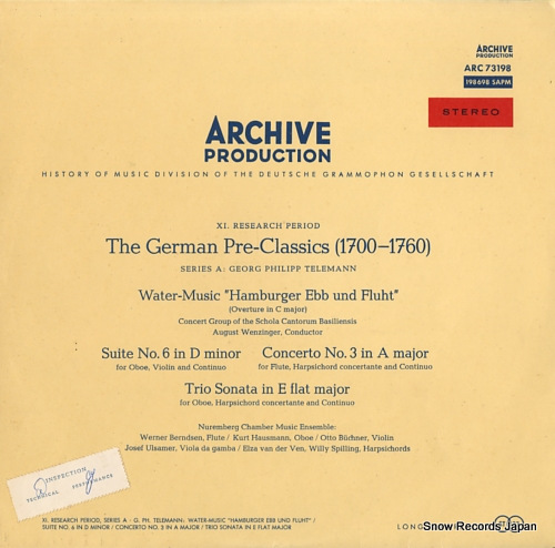 V/A telemann; water-music 