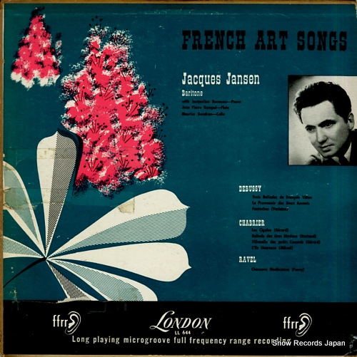 JANSEN, JACQUES french art songs LL644