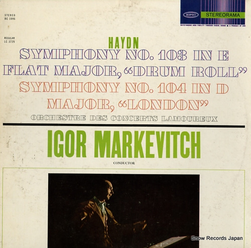 MARKEVITCH, IGOR haydn; symphony no.103 