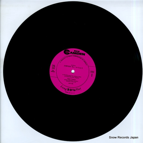 TOSCANINI, ARTURO beethoven; seventh symphony CAL-352