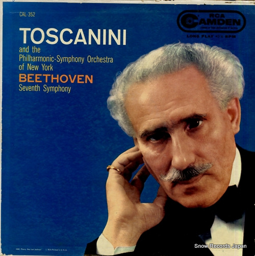 TOSCANINI, ARTURO beethoven; seventh symphony CAL-352
