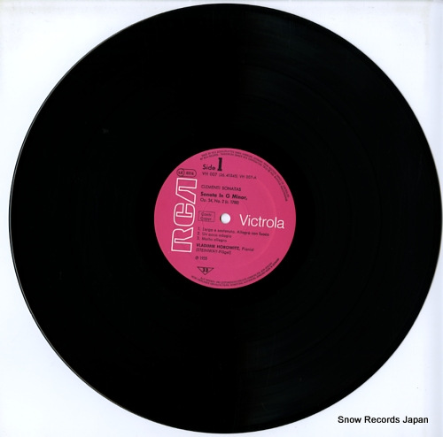 HOROWITZ, VLADIMIR clementi; sonata in g minor, op.34 VH007