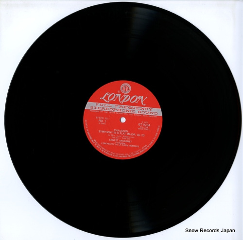 ANSERMET, ERNEST chausson; symphony in b flat major GT9204