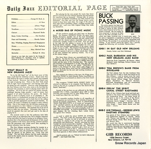 LAKEFRONT LOUNGERS, THE new orleans daily jazz GHB-6