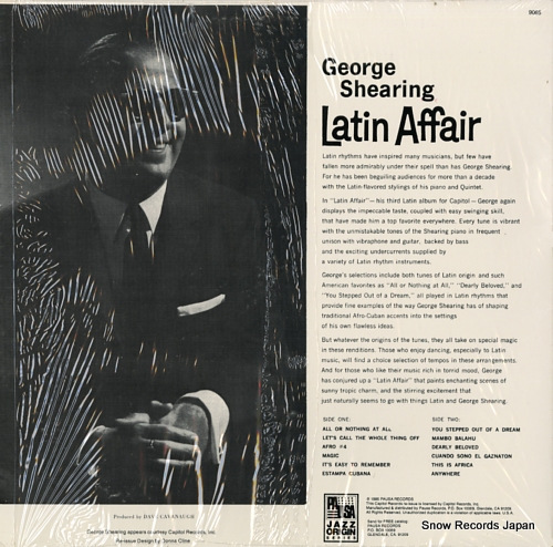 SHEARING, GEORGE latin affair PR9065