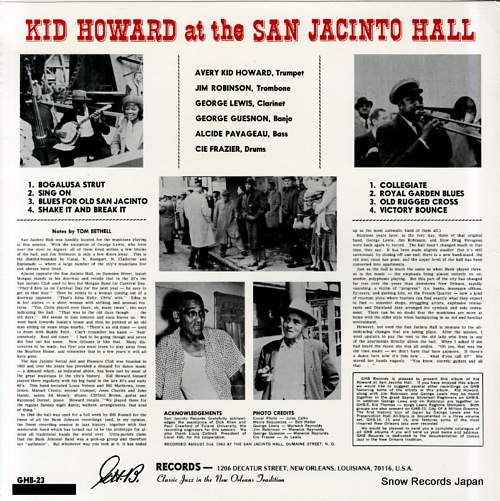 åɡϥ kid howard at the san jacinto hall GHB-23