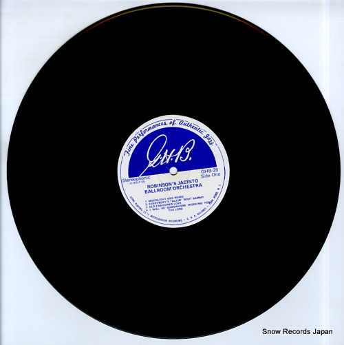 ROBINSON, JIM robinson's jacinto ballroom orchestra GHB-28