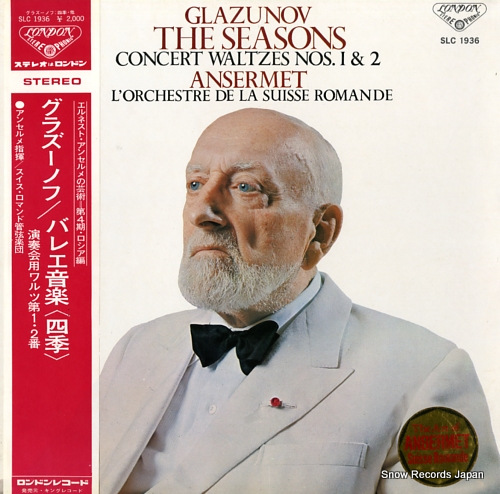 ANSERMET, ERNEST glazunov; the seasons SLC1936