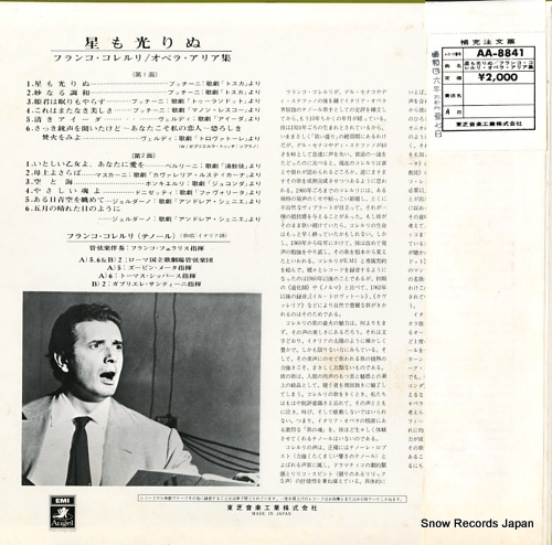 CORELLI, FRANCO the best of franco corelli opera arias AA-8841