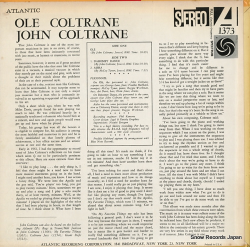 COLTRANE, JOHN ole coltrane SD1373