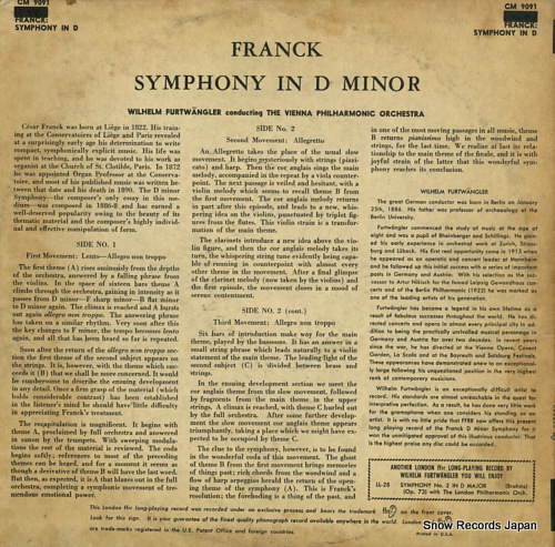 FURTWANGLER, WILHELM franck; symphony in d minor CM9091