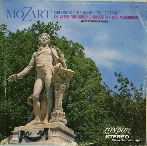 MUNCHINGER, KARL mozart; serenade no.7 