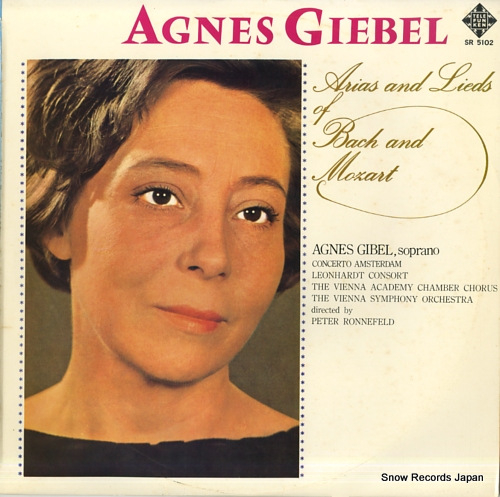 GIEBEL, AGNES arias and lieds of bach and mozart SR5102