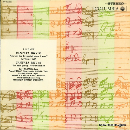 WERNER, FRITZ bach; cantata bwv56 & bwv82 OS-628-R