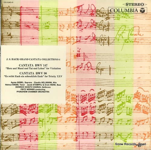 WERNER, FRITZ bach; cantata bwv147 & bwv90 OS-640-R