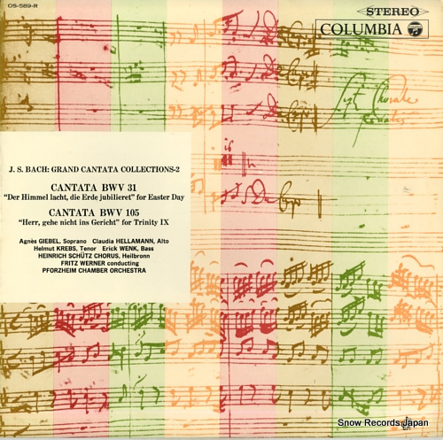 WERNER, FRITZ bach; cantata bwv31 & bwv105 OS-589-R