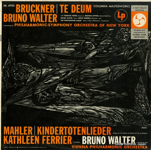 WALTER, BRUNO bruckner; te deum ML4980