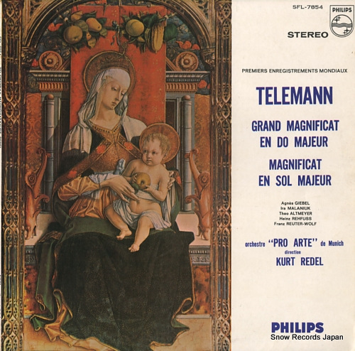 REDEL, KURT telemann; grand magnificat en do majeur SFL-7854