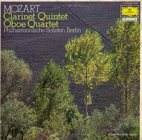 PHILHARMONISCHE SOLISTEN BERLIN mozart; clarinet quintet in a major k.581 MGX7059