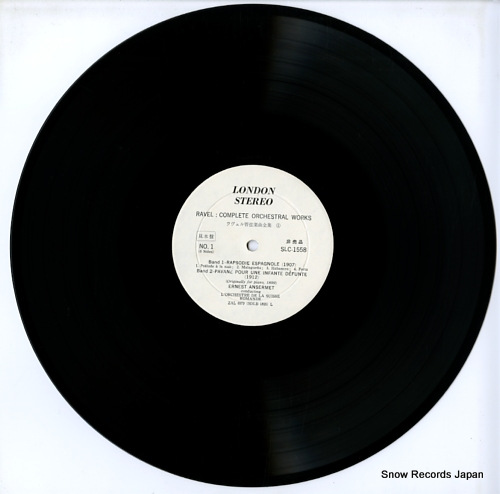 ANSERMET, ERNEST ravel; complete orchestral works SLC1558
