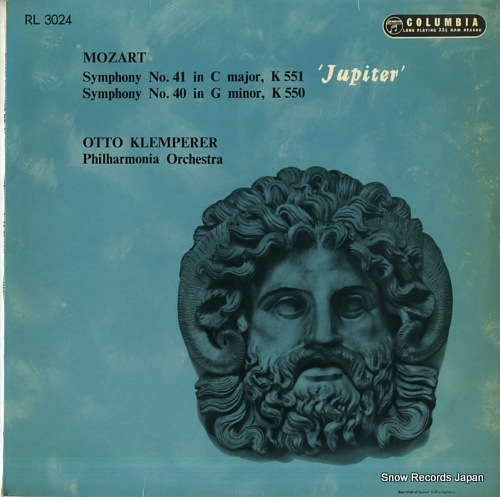 KLEMPERER, OTTO mozart; symphony no.41/40 RL3024