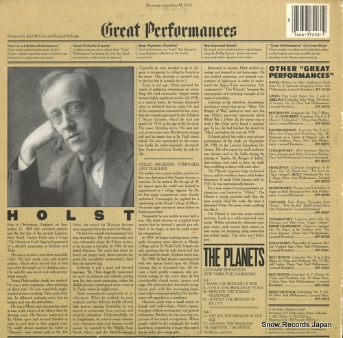BERNSTEIN, LEONARD holst; the planets 37226
