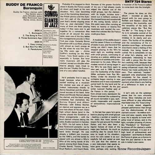 DE FRANCO, BUDDY borinquin SNTF724