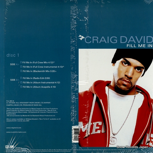 DAVID, CRAIG fill me in 0-88099