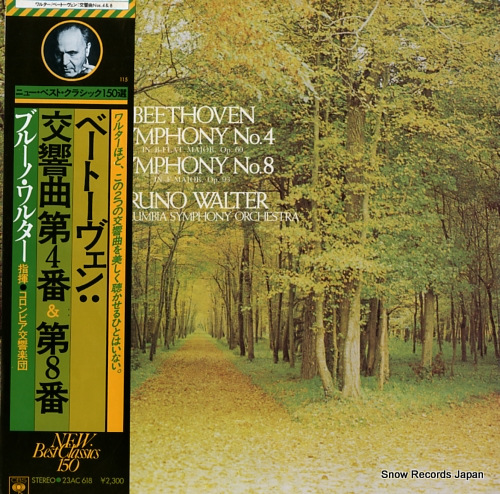 WALTER, BRUNO beethoven; symphony no.4 & no.8 23AC618