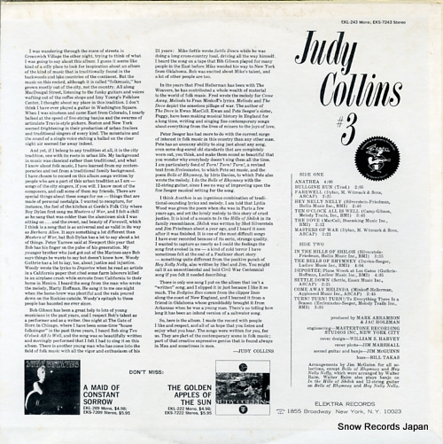 COLLINS, JUDY judy collins #3 EKS-7243
