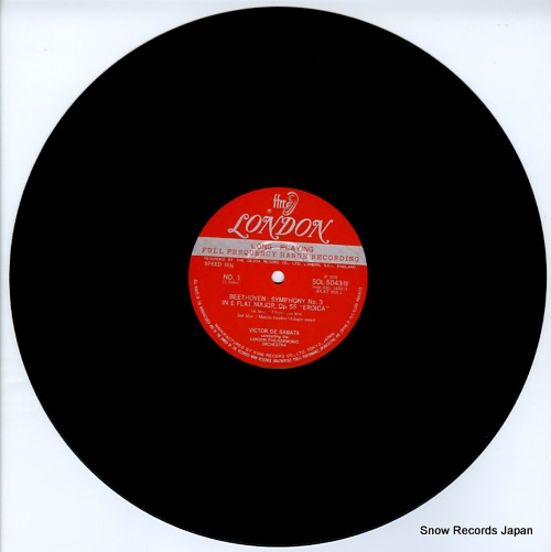 SABATA, VICTOR DE beethoven; symphony no.3 