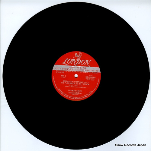 SABATA, VICTOR DE beethoven; symphony no.3 