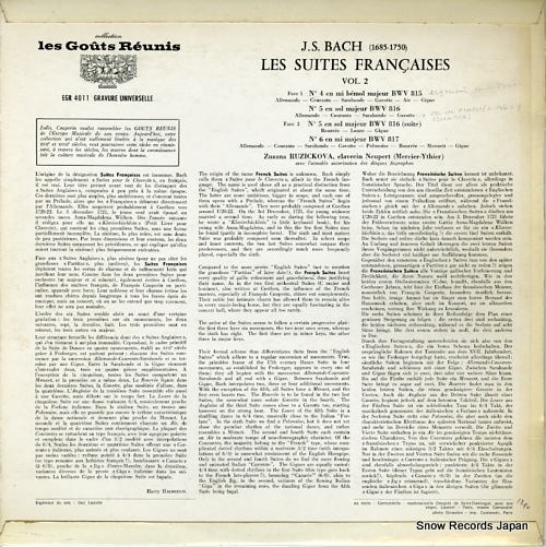 ʡ롼å bach; les suites francaises vol.2 EGR4011