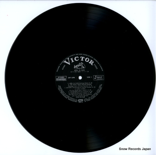 MELACHRINO STRINGS AND ORCHESTRA, THE april in paris SHP-5298