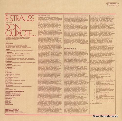 KARAJAN, HERBERT VON strauss; don quixote 1C065-02641
