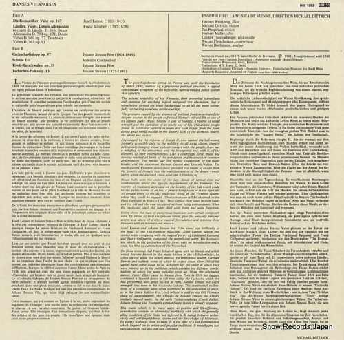 DITTRICH, MICHAEL danses viennoises HM1058