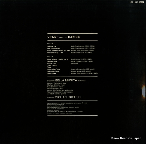 DITTRICH, MICHAEL vienne danses 1850 HM1013
