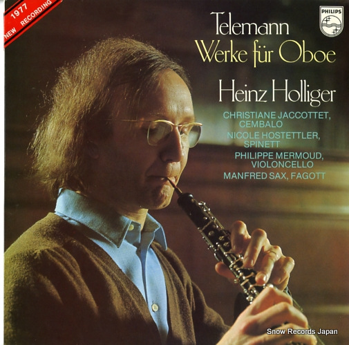 HOLLIGER, HEINZ telemann; werke fur oboe 9500441