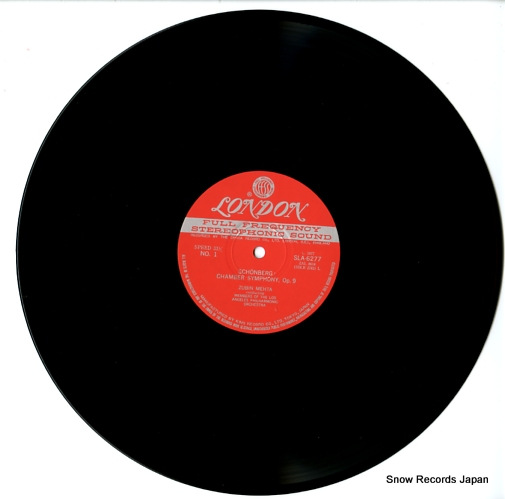 MEHTA, ZUBIN schonberg; chamber symphony op.9/variations op.31 SLA6277