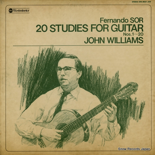 WILLIAMS, JOHN 20 studies for guitar OW-8061-AW
