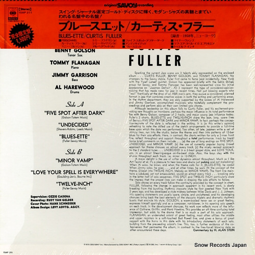 FULLER, CURTIS blues-ette 15AP211
