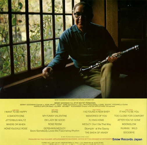 GOODMAN, BENNY on stage with benny goodman and his sextet L30P1143