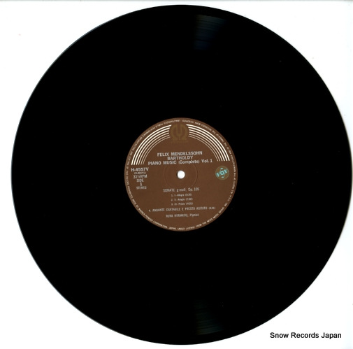 KYRIAKUO, RENA mendelssohn; piano music vol.1 H-4557V