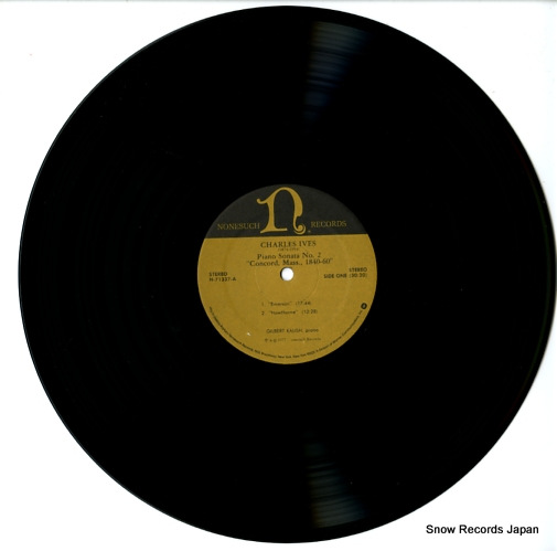 KALISH, GILBERT ives; piano sonata no.2 G-5015H/H-71337