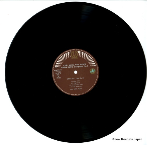 KANN, HANS weber; piano complete piano works H-4551V