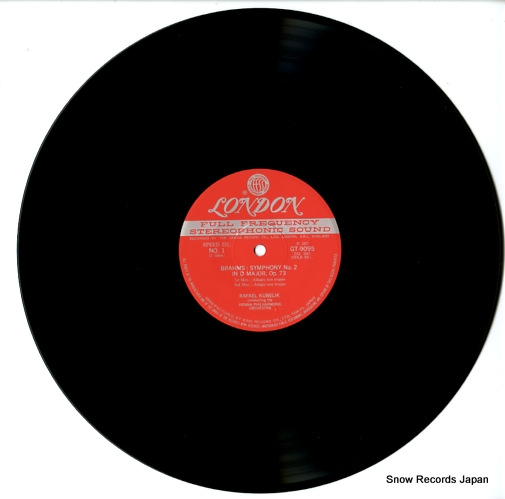 KUBELIK, RAFAEL brahms; symphony no.2 in d major op.73 GT9095