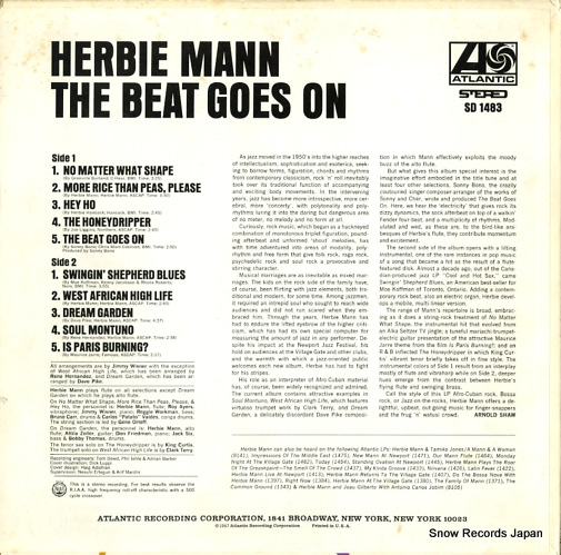 MANN, HERBIE the beat goes on SD1483