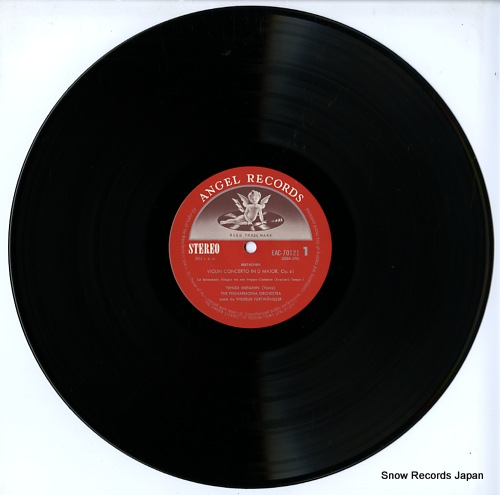 FURTWANGLER, WILHELM / YEHUDI MENUHIN beethoven; violin concerto in d major, op.61 EAC-70121
