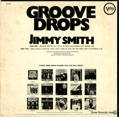 SMITH, JIMMY groove drops V6-8794